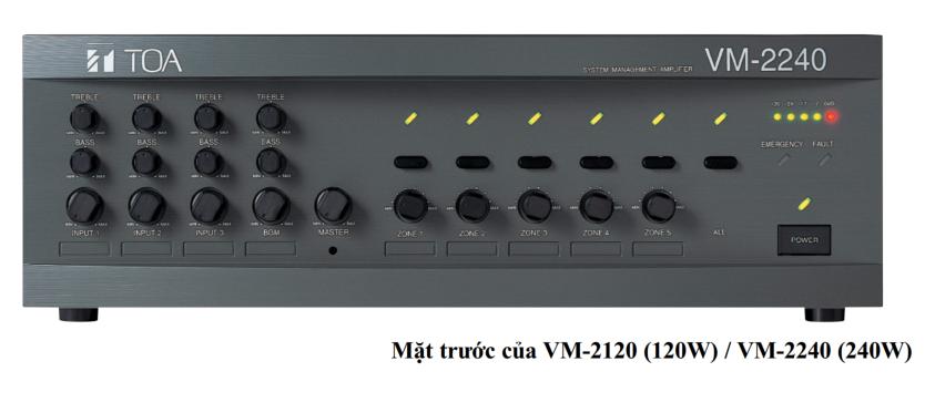 mặt trước VM-2120, VM-2240 mặt trước VM-2120, VM-2240